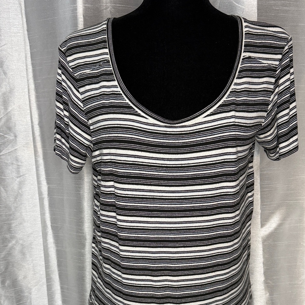 American Eagle Soft & Sexy Rib Top Round Neckline Short Sleeve Oversized Small
